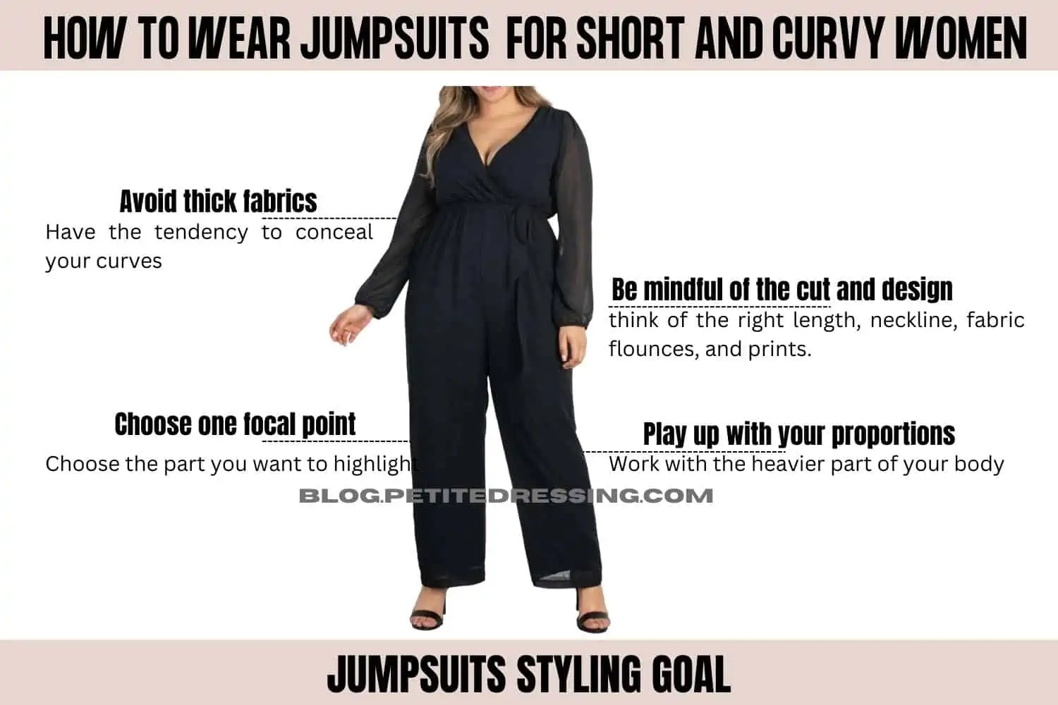 Jumpsuit Guide for Curvy Women - Petite Dressing