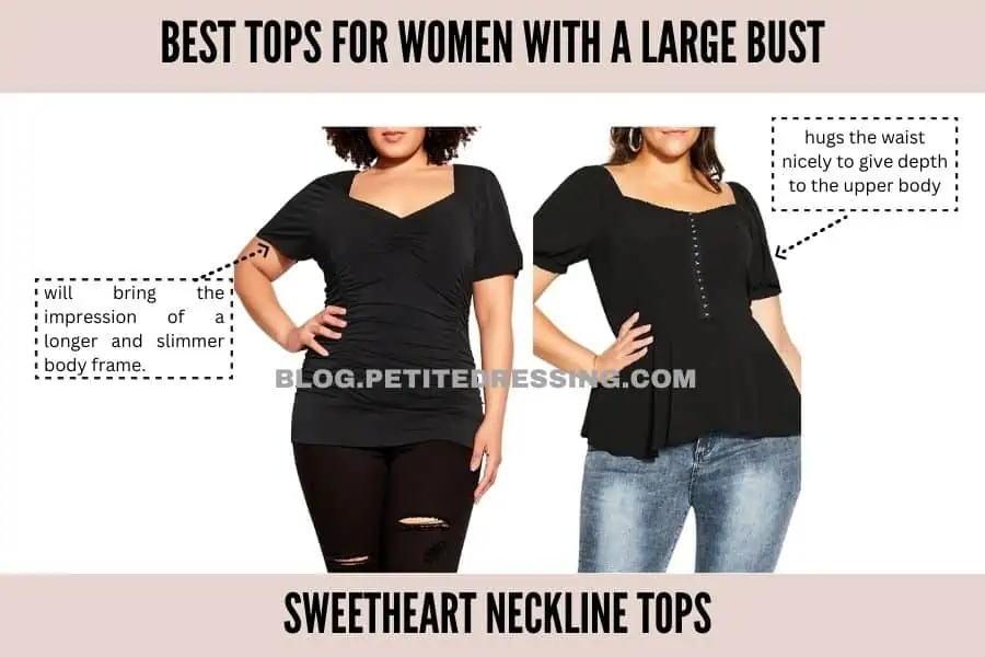 The Complete Tops Guide for Petites with Large Bust - Petite Dressing