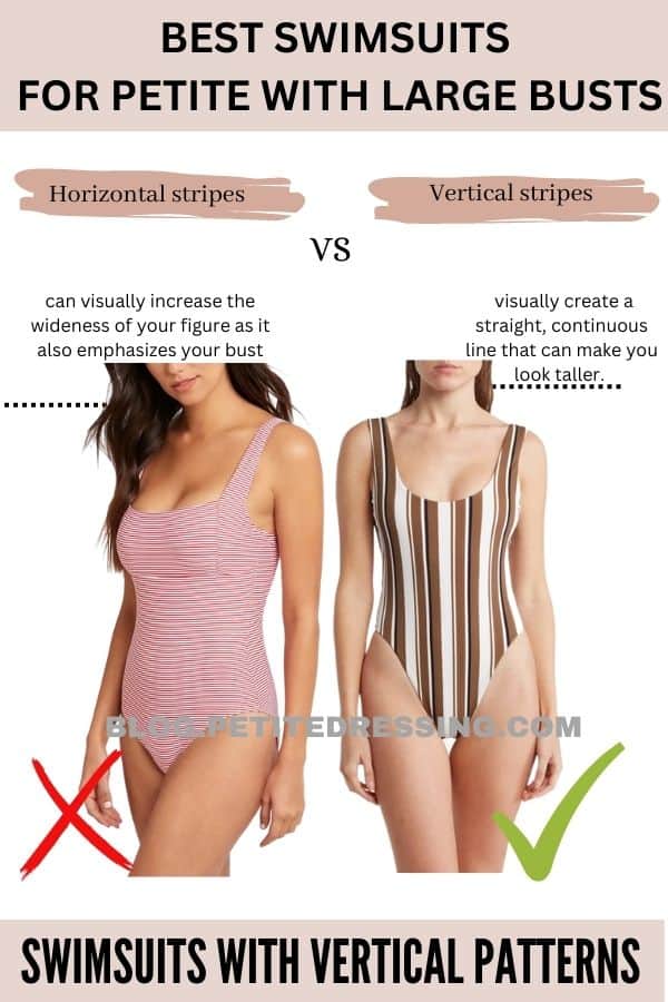 Swimsuits with Vertical Patterns