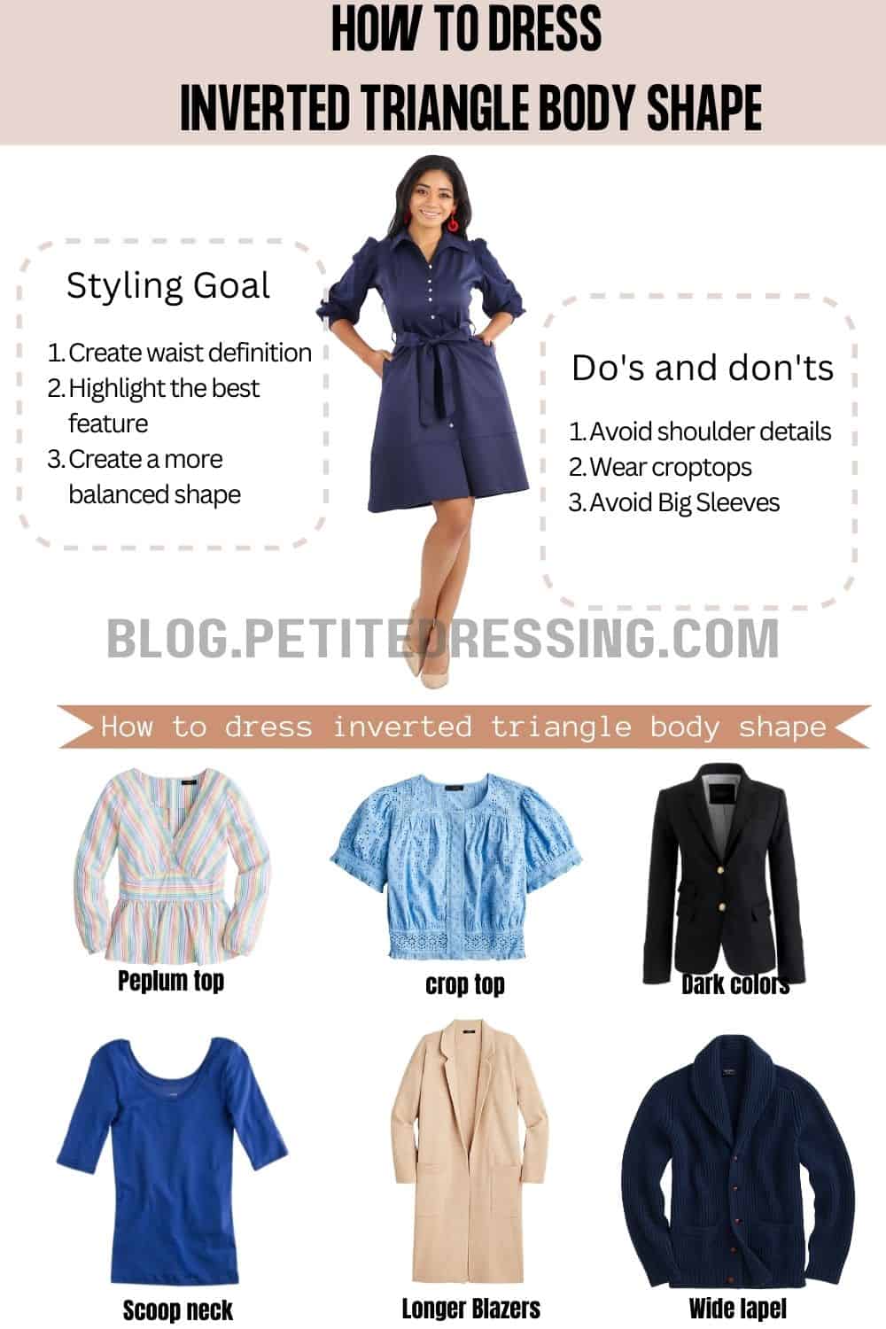 The Comprehensive Guide To Dress Inverted Triangle Body Shape