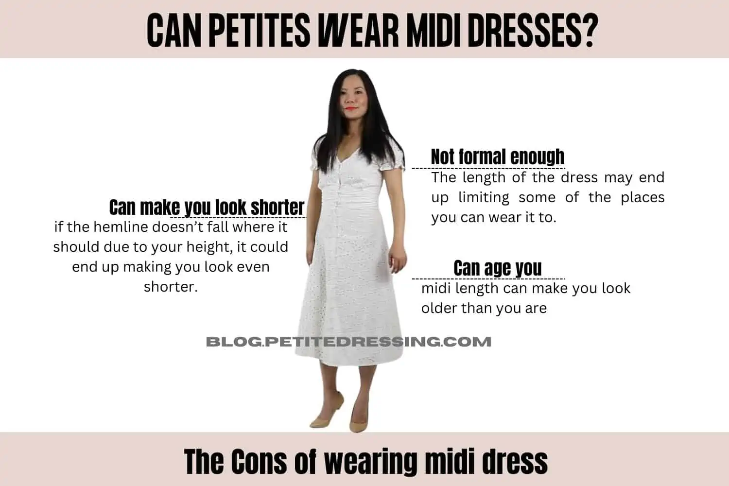 Can petites wear midi dresses and skirts?