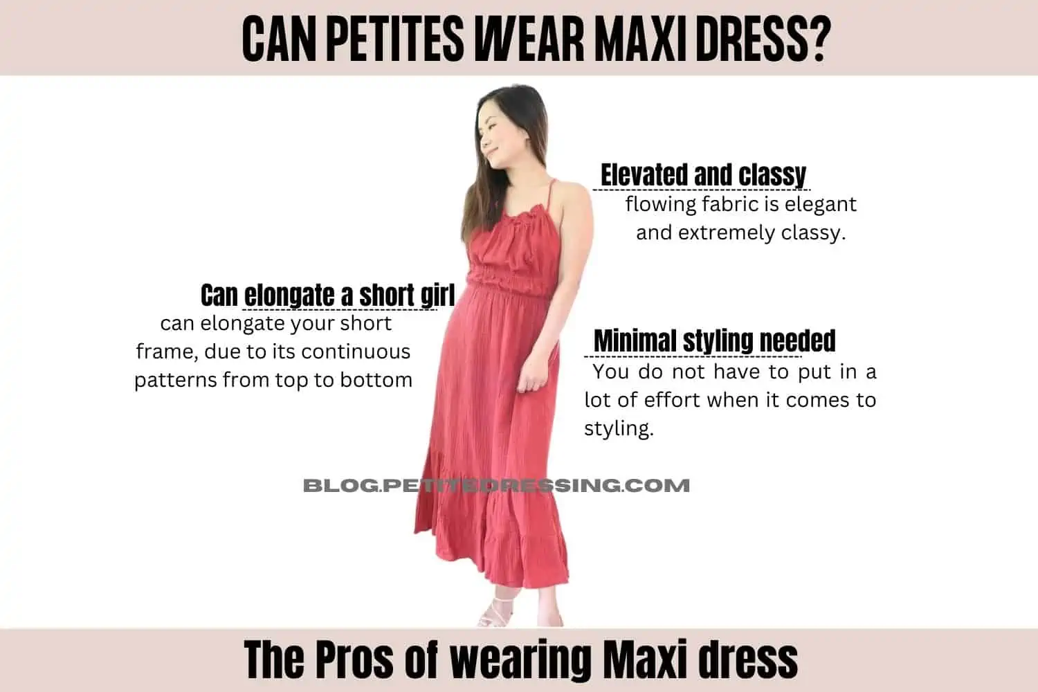 What does maxi outlet dress mean