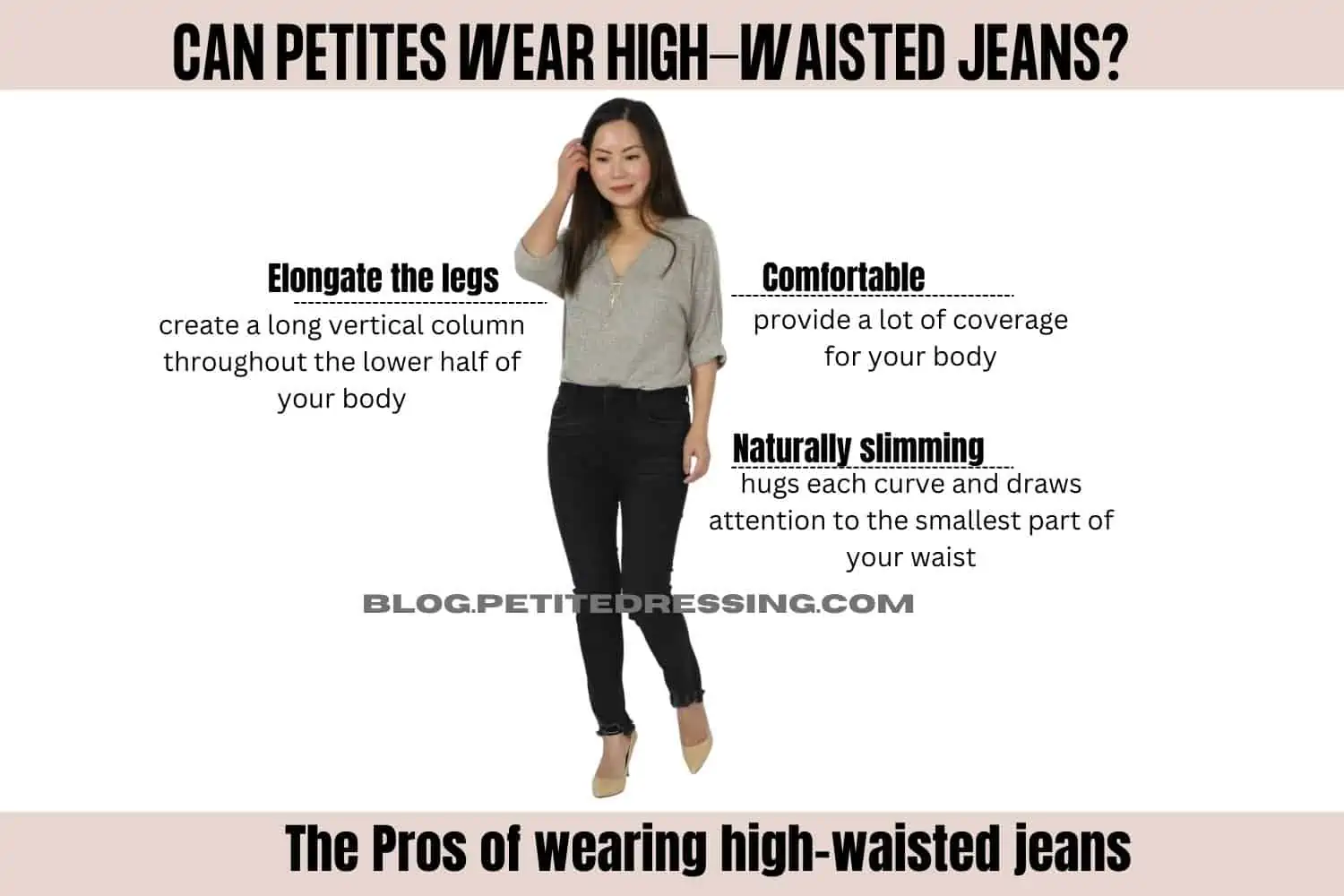 Can Petites Wear High-Waisted Jeans? - Petite Dressing