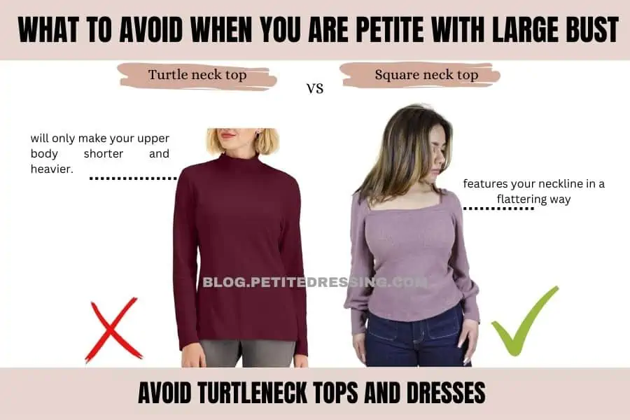 What to avoid if you are petite with a large bust - Petite