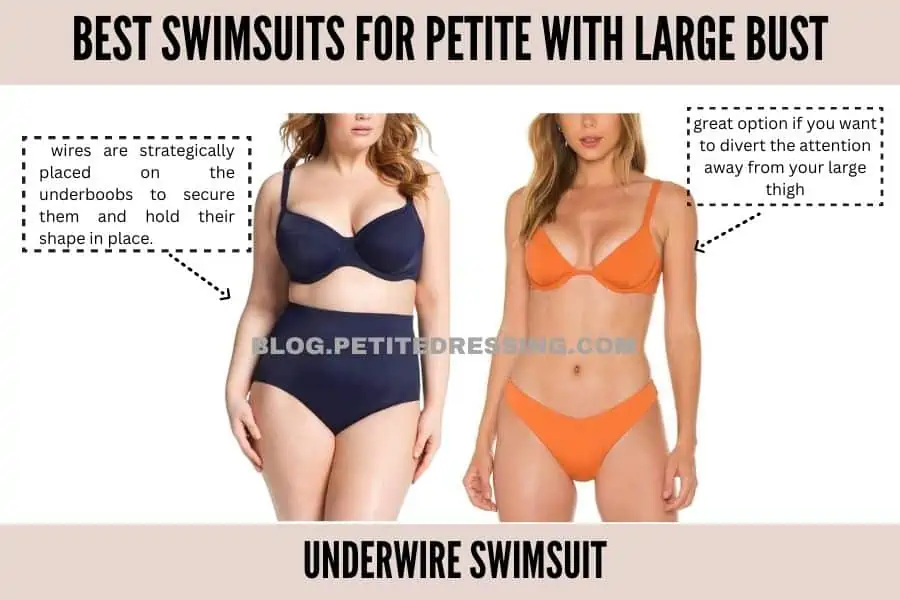 Petite store underwire swimsuits