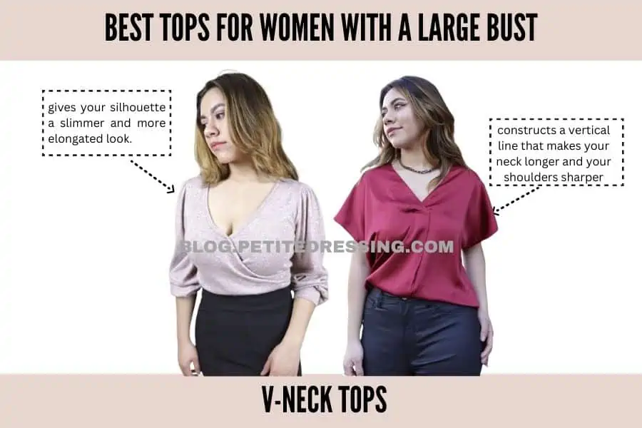 The Complete Tops Guide for Petites with Large Bust - Petite Dressing