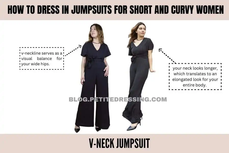 V-neck jumpsuit
