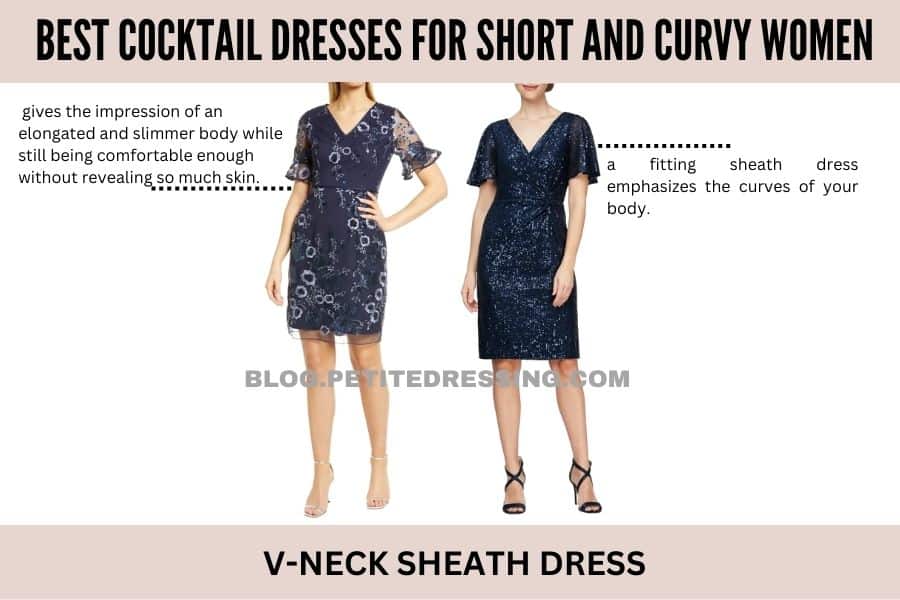 V-neck sheath dress-1