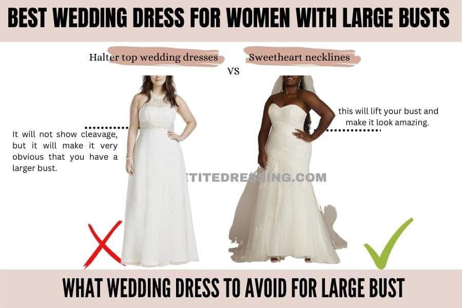 What WEDDING DRESS to Avoid FOR LARGE BUST