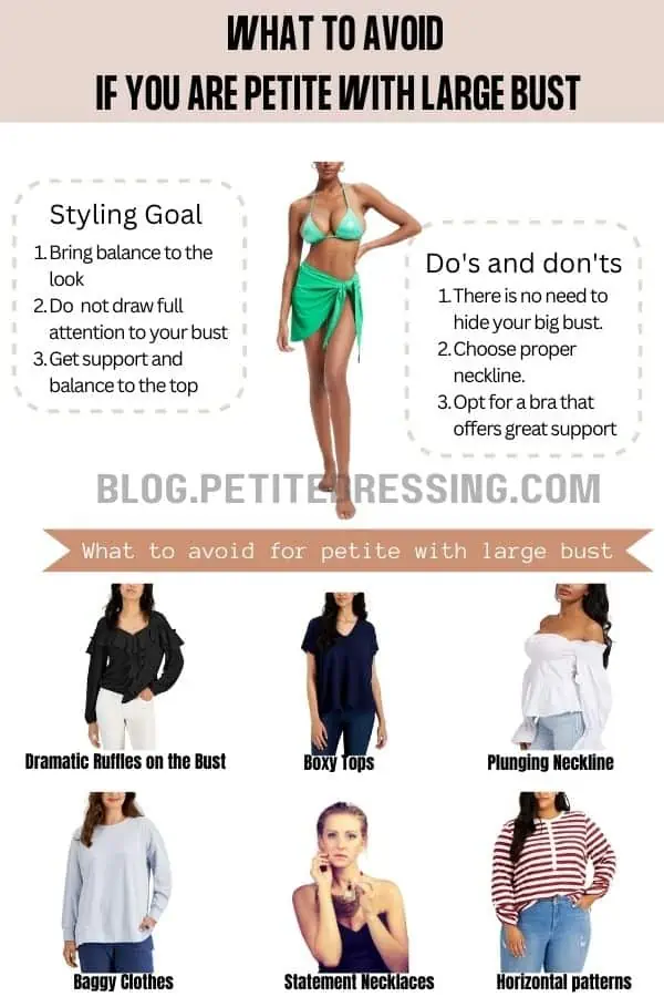 The Complete Tops Guide for Petites with Large Bust - Petite Dressing