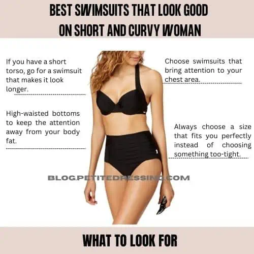 Swimsuit Guide for Women with Thick Waist - Petite Dressing