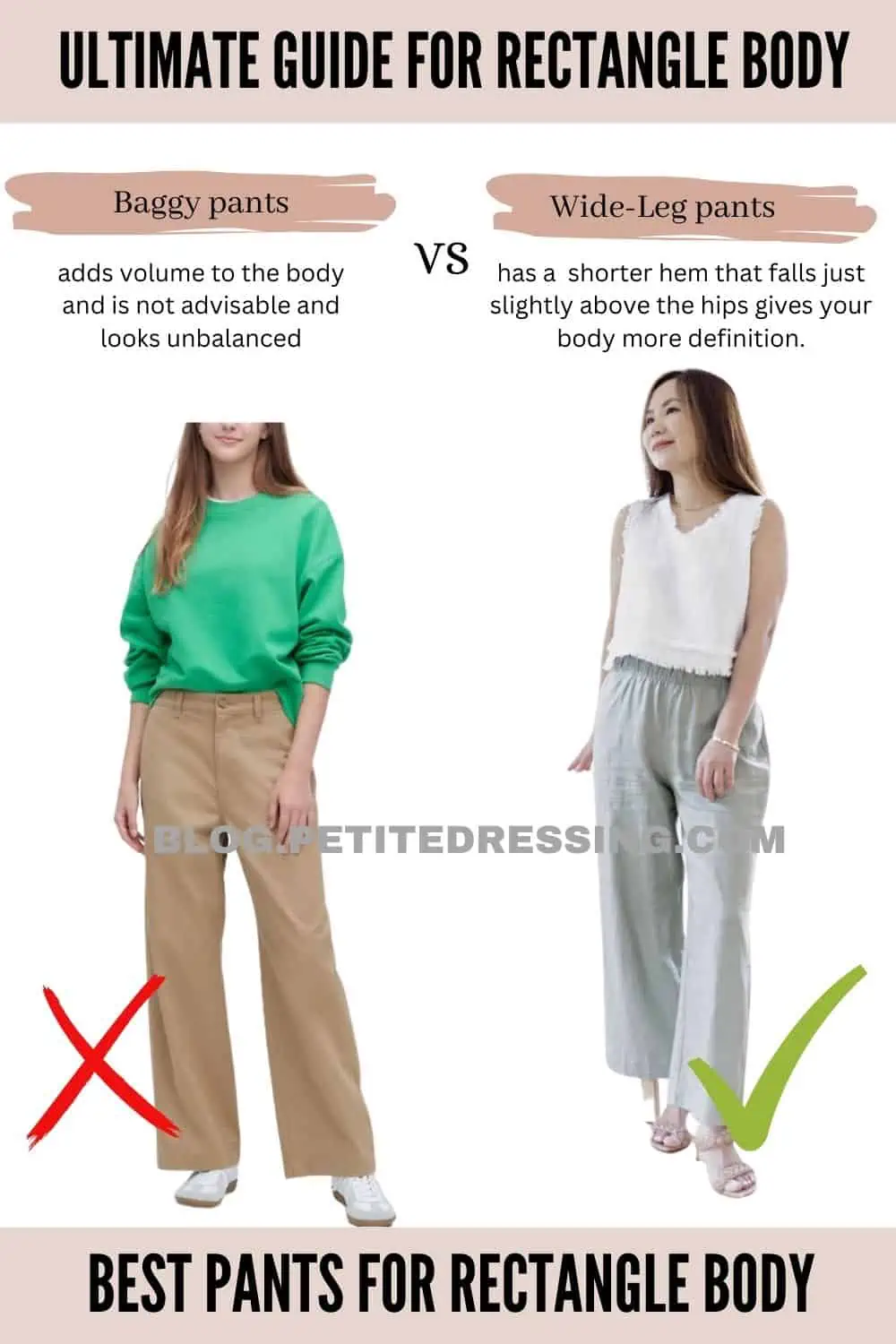 Rectangle body shape and what to wear - Redefine your Closet