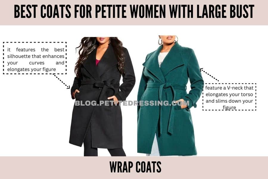 Coats guide for petite with a large bust