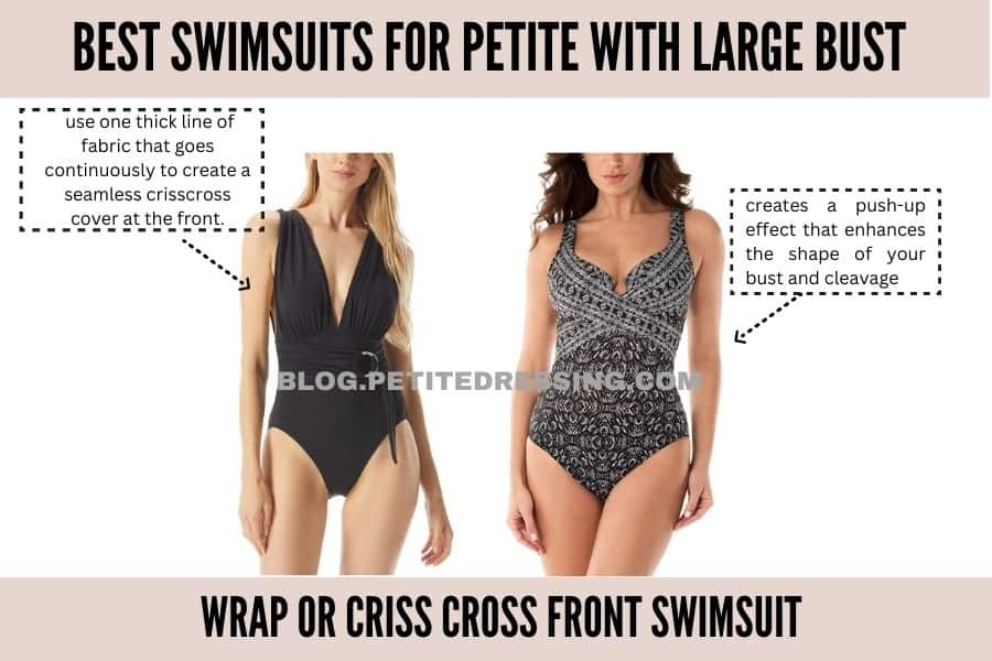 Wrap or Criss Cross Front Swimsuit