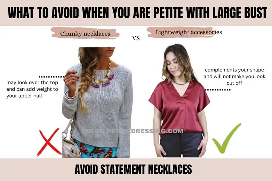 avoid Statement Necklaces