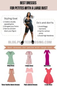 The Complete Dress Guide for Petites with a Large Bust