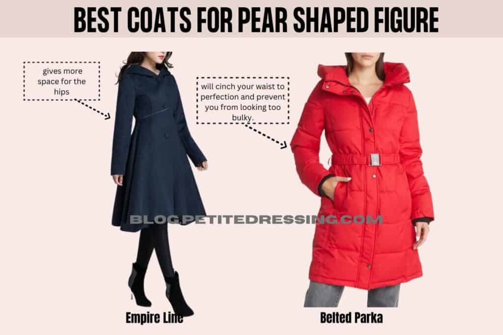 best coats for pear shaped figure-empire- belted parka