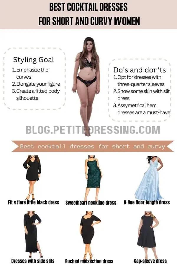 The Cocktail Dress Guide for Short and Curvy women