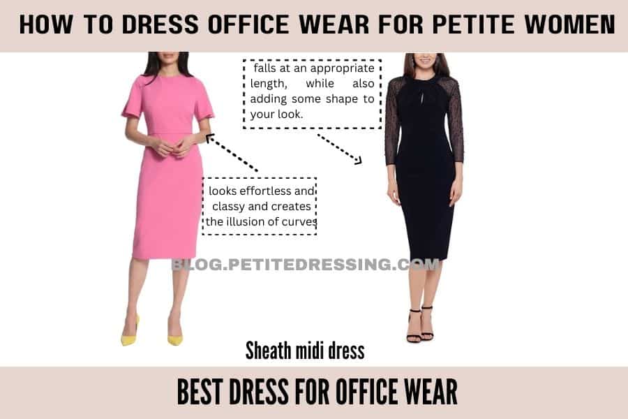 best dress for office wear-Sheath midi dresses