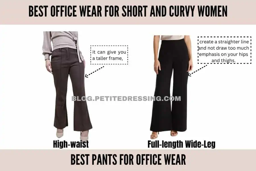  Pianpianzi Womens Work Pants Office Casual Curvy