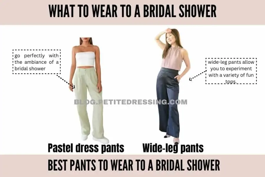 best pants to wear to a bridal shower-pastel pants