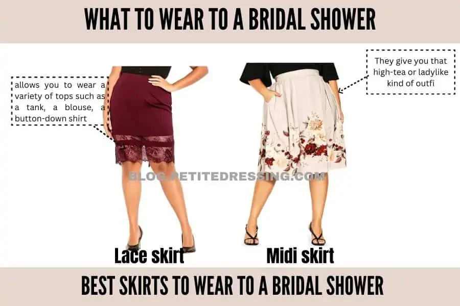 best skirts to wear to a bridal shower-lace