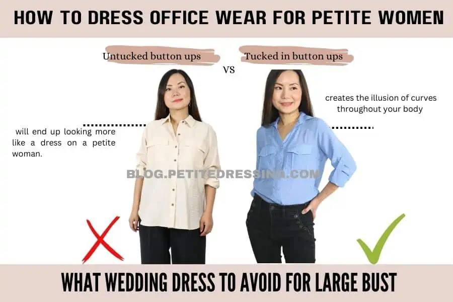 best tops for office wear-tucked in button ups