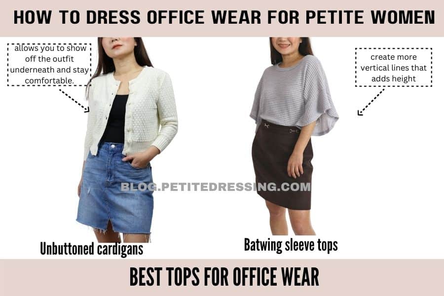 best tops for office wear-unbuttoned and batwing
