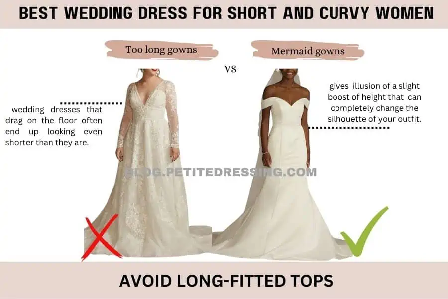 Best wedding dress for petite curvy sale