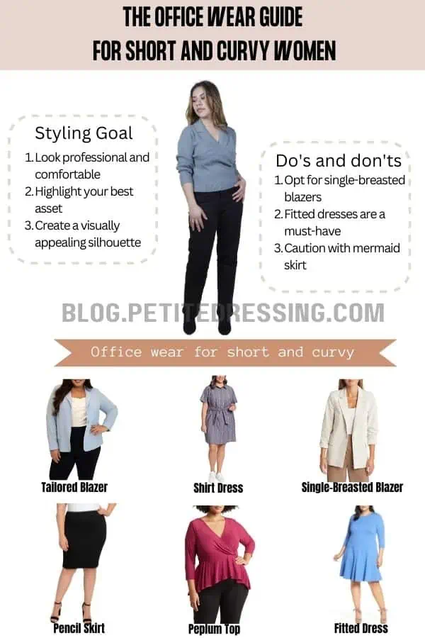 The Office Wear Guide for Short and Curvy Women - Petite Dressing