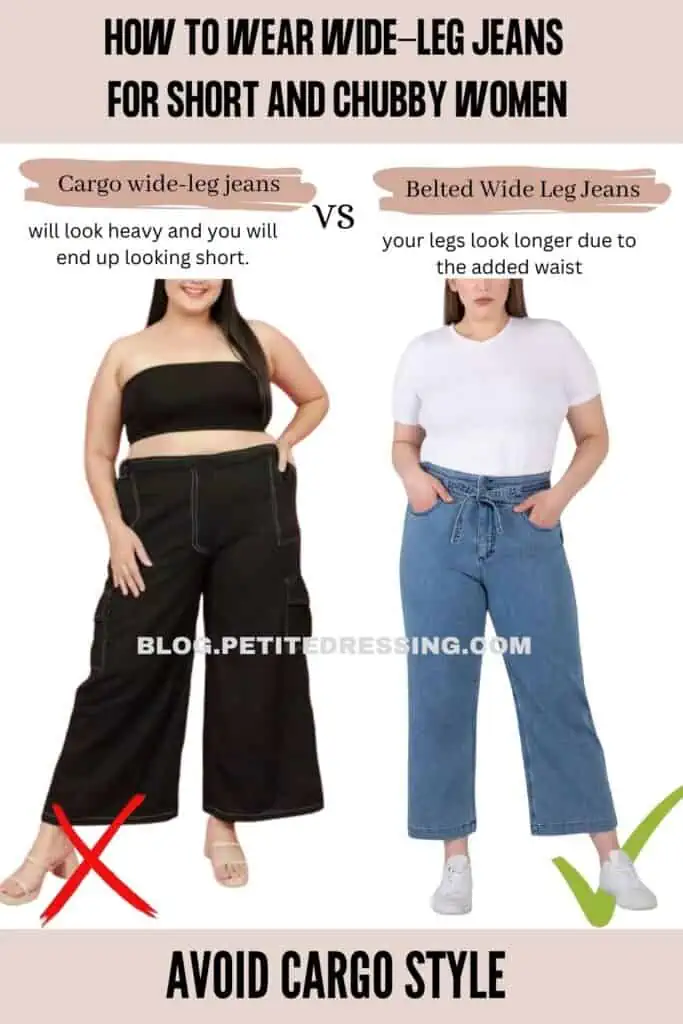 Wide Leg Jeans Guide for Short and Chubby Women