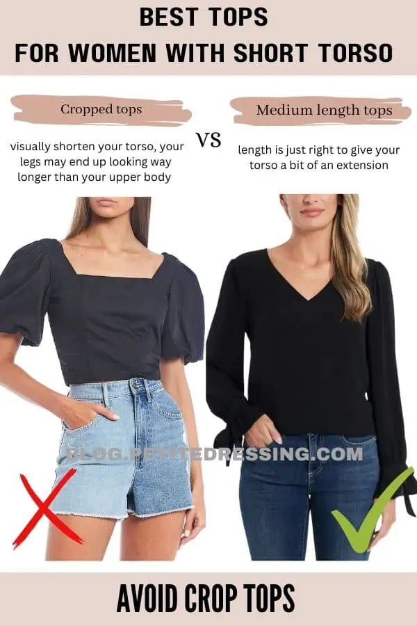 The Tops Guide for Women with Short Torso - Petite Dressing