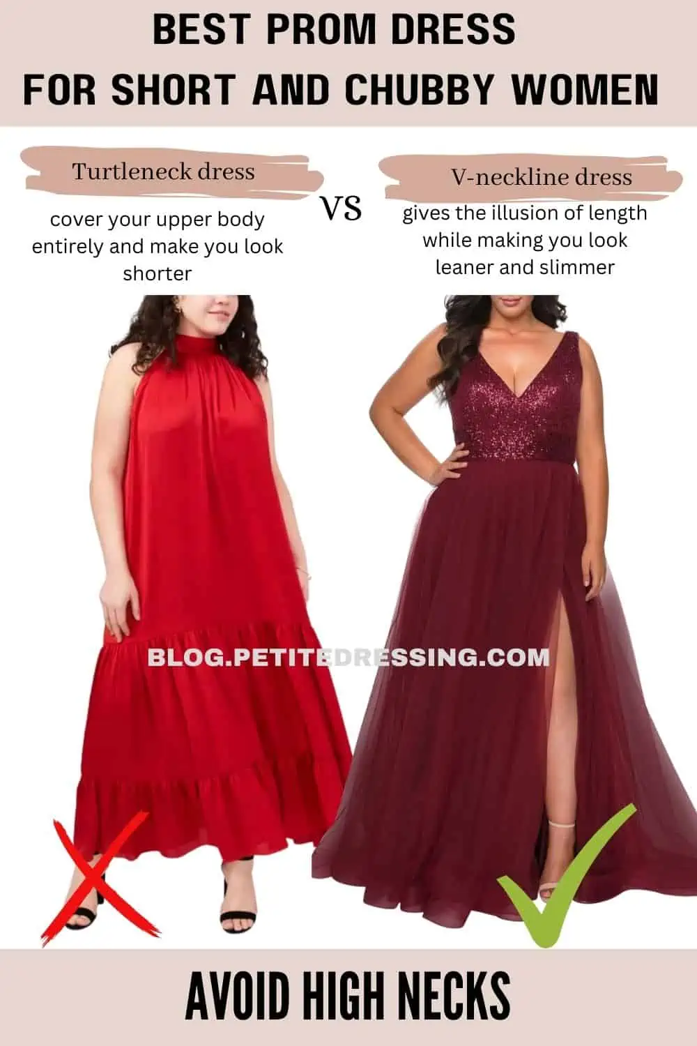 evening dresses for fat people