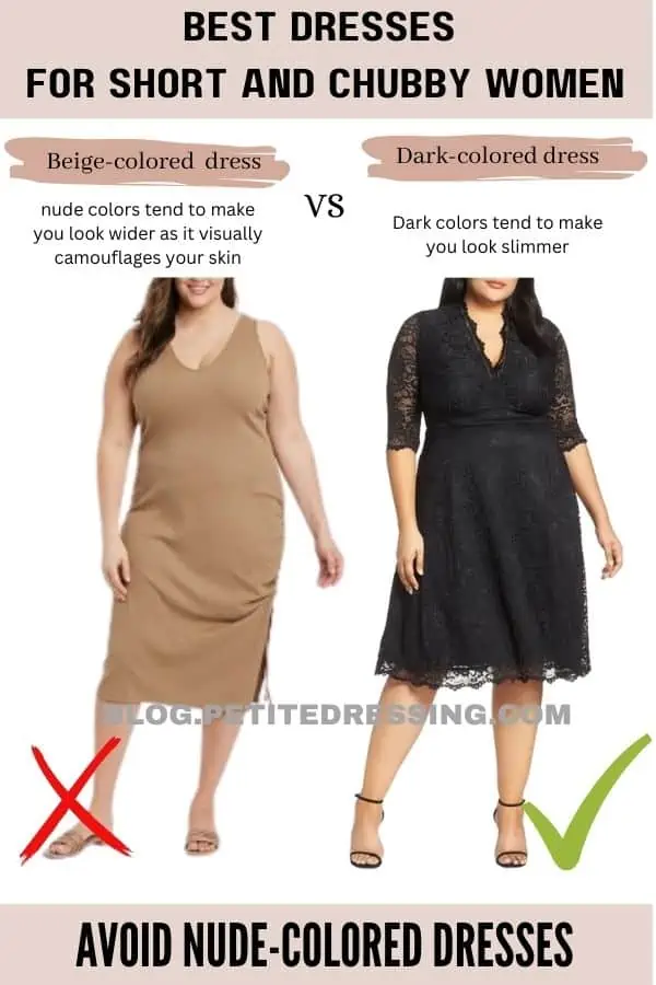 Avoid Nude-Colored Dresses