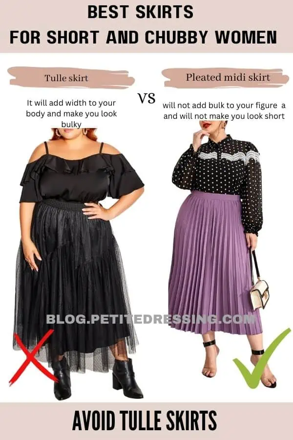 The Skirt Guide for Short and Chubby Women - Petite Dressing  Dress for  chubby ladies, Chubby ladies, Curvy casual outfits