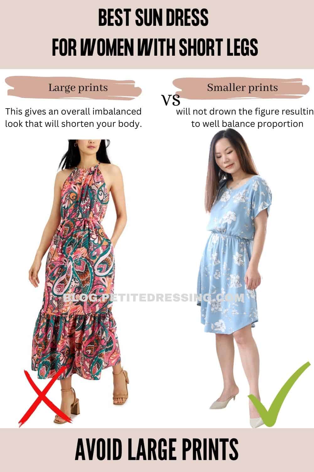 Sun dress guide for women with short legs