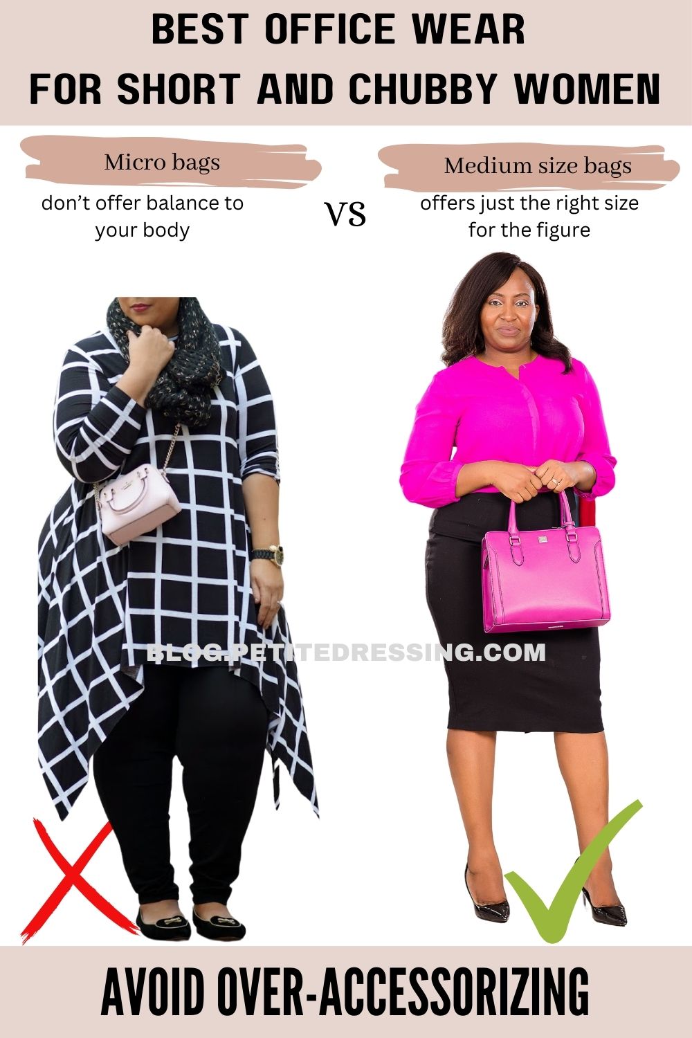 Officewear guide for short and chubby women - Petite Dressing