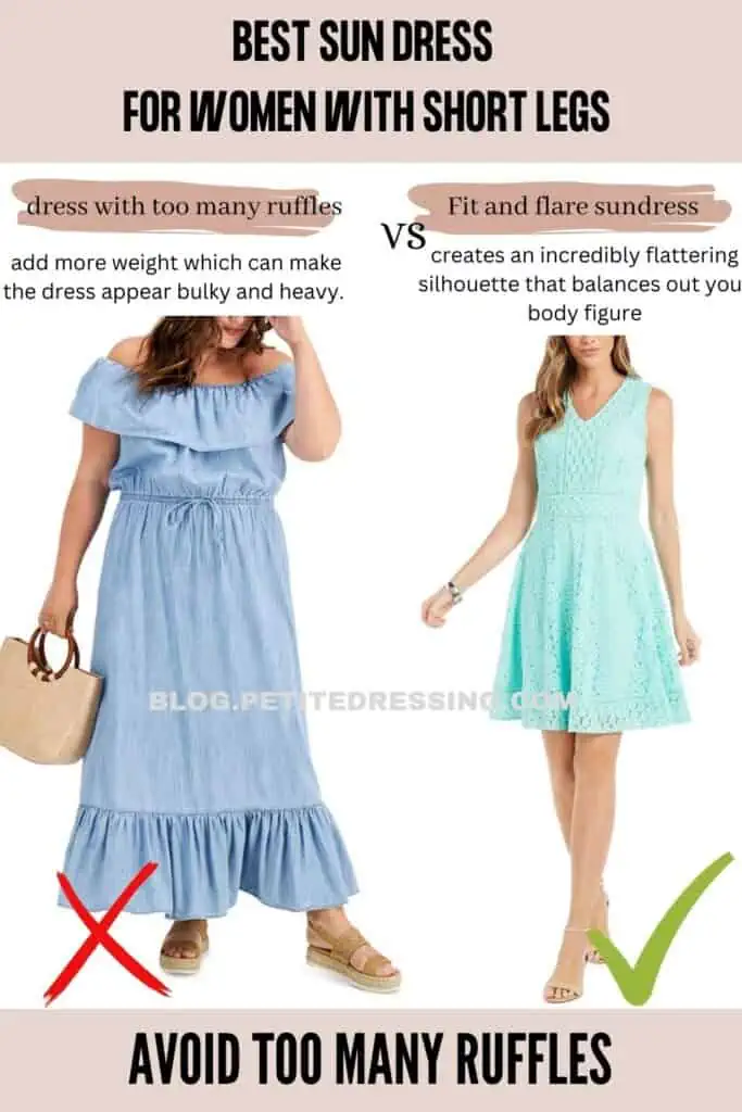 Sun dress guide for women with short legs