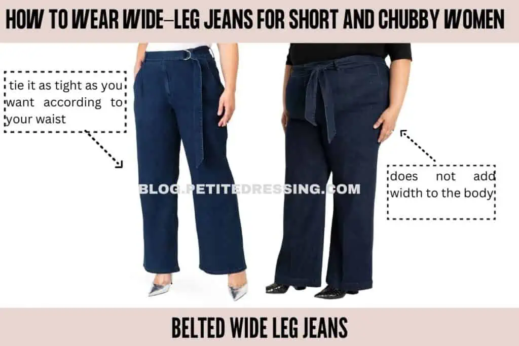 Belted Wide Leg Jeans