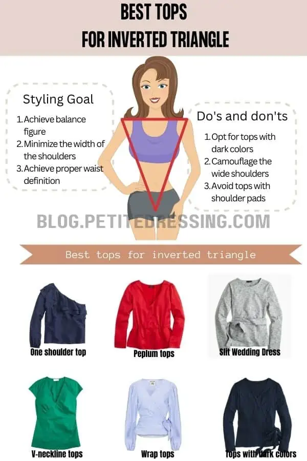 The Complete Tops Styling Guide for Inverted Triangle Shape - Petite  Dressing