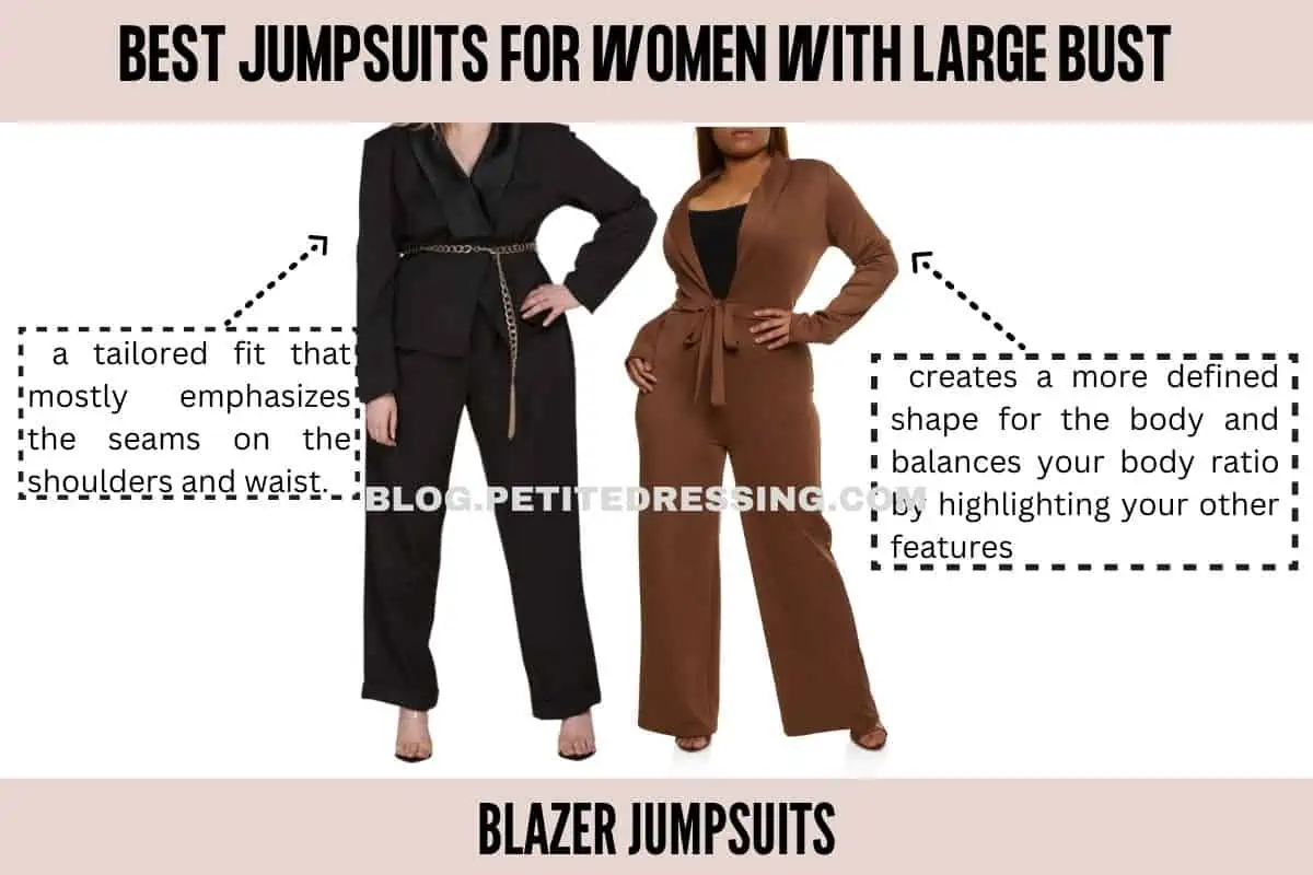 The Complete Jumpsuit Guide for women with Large Bust - Petite Dressing