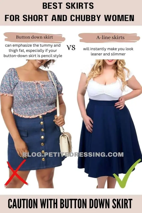 Skirt outfit best sale for chubby