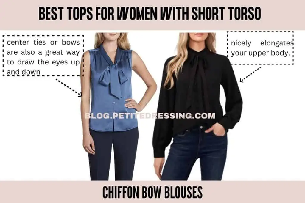 Chiffon Bow Blouses