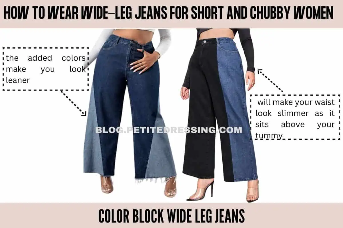 Wide Leg Jeans Guide for Short and Chubby Women - Petite Dressing