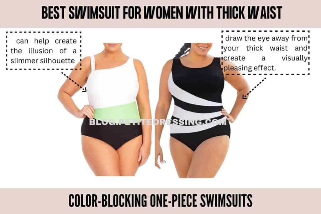 Color-blocking One-piece Swimsuits