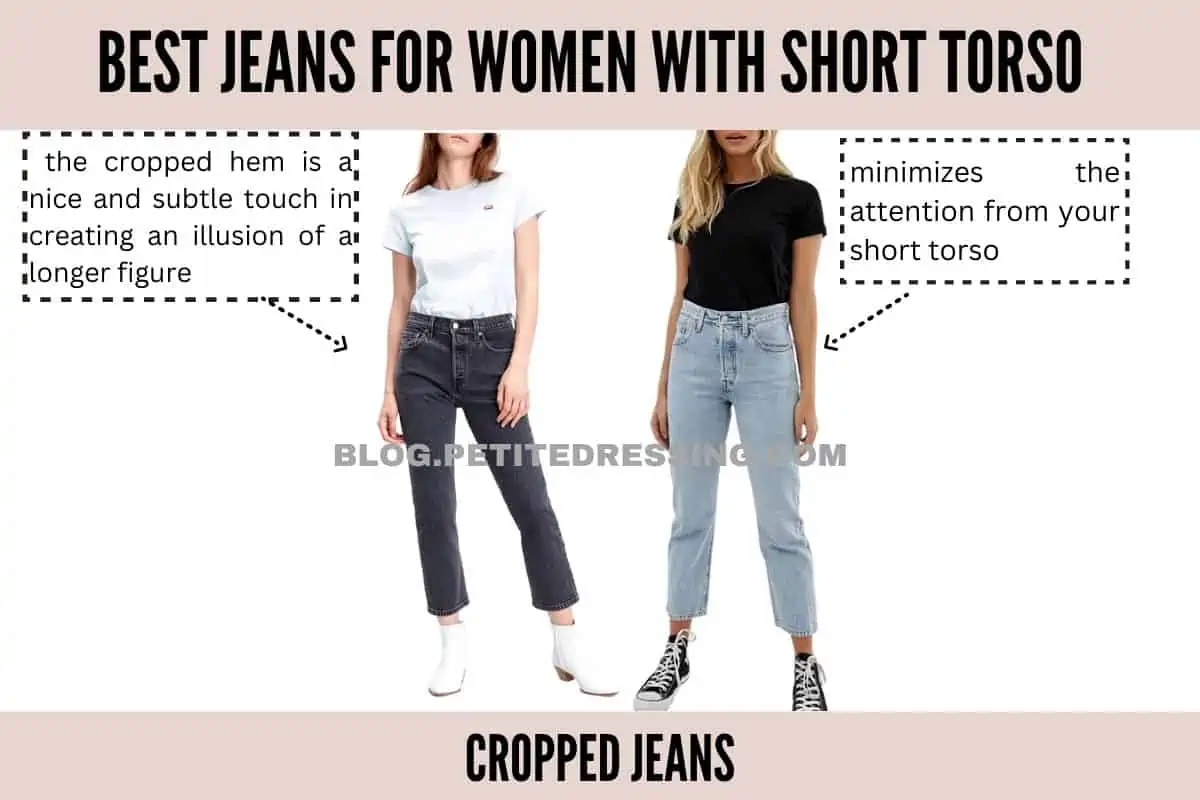 Short hot sale waisted jeans