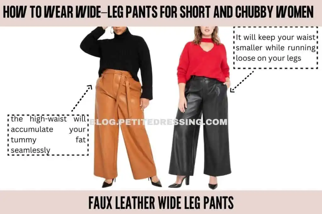 Faux Leather Wide Leg Pants (1)