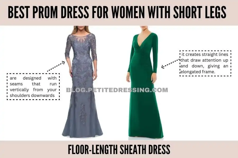 Floor-length sheath dress