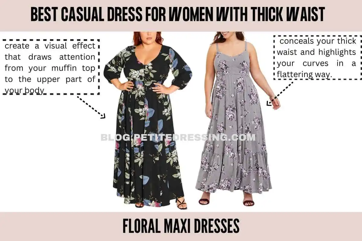 The Casual Dress Guide for Women with Thick Waist - Petite Dressing