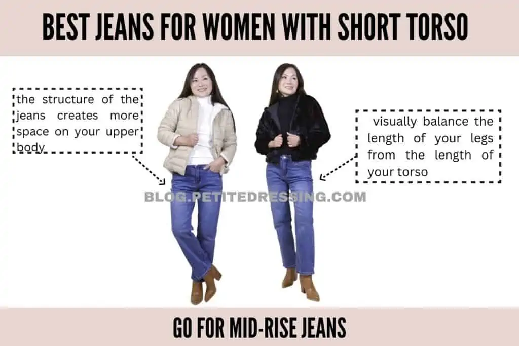 Go for Mid-rise jeans